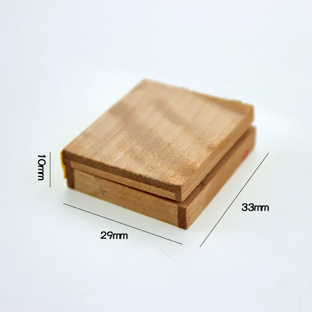 1/12 Doll House Miniature Wooden Paint Box Simulation Pigment Box Model Toys for Mini Decoration Dollhouse Accessories