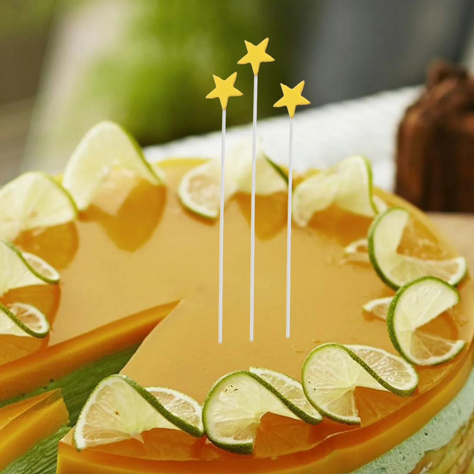 

100 Pcs Decorations Versatile Toppers Gold Cake Toppers Birthday Cake Topper Stars Party Supplies Reusable Elegant