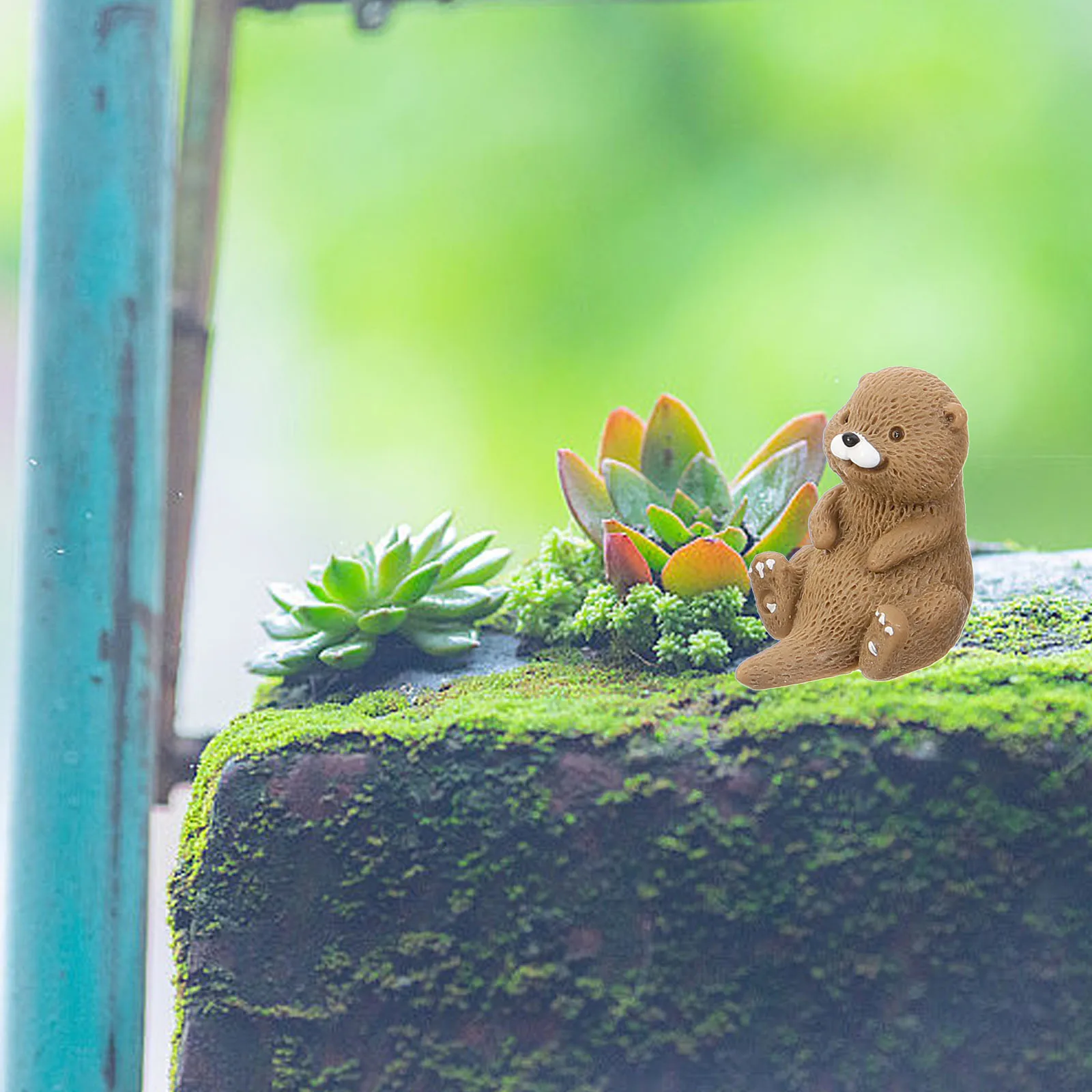 

8pcs Microlandscape Miniature nament Resin Figurines Small Decorations Desk Bookshelf Garden Statue Accessories