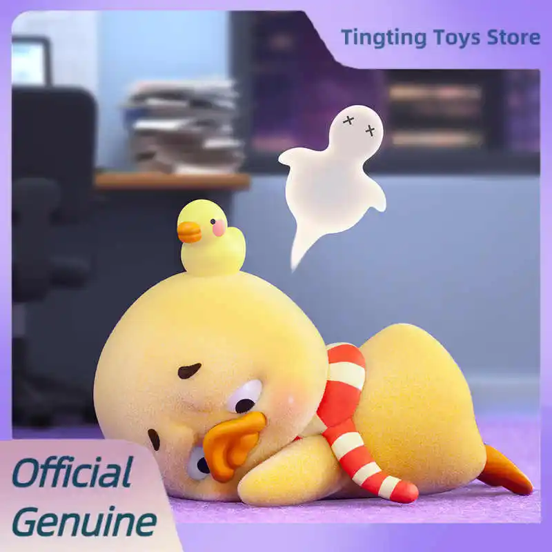 Genuine Upsetduck Stop The Spiral Duck Series Blind Box Desktop Ornament Model Toys Upsetduck Mystery Box Cute Figurine Gift