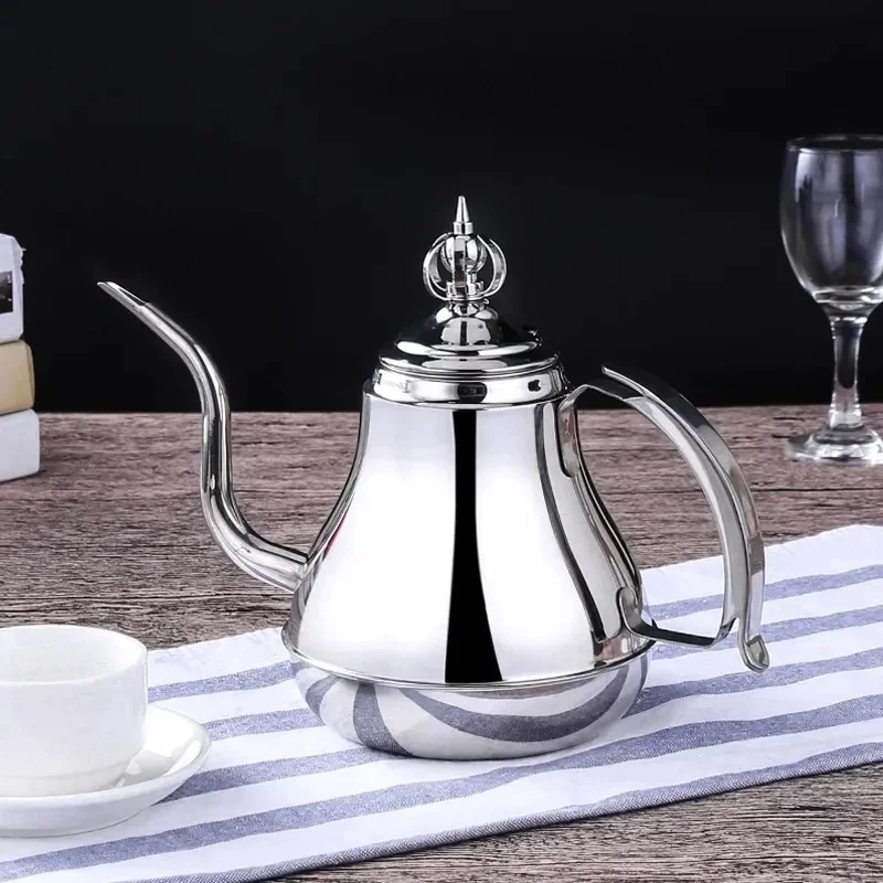 1L/1.5L Gold Teapot with Infuser Stainless Steel Water Kettle Tea pot Polish Fashion Durable Coffee Cold Water Pot Home Tea Tool