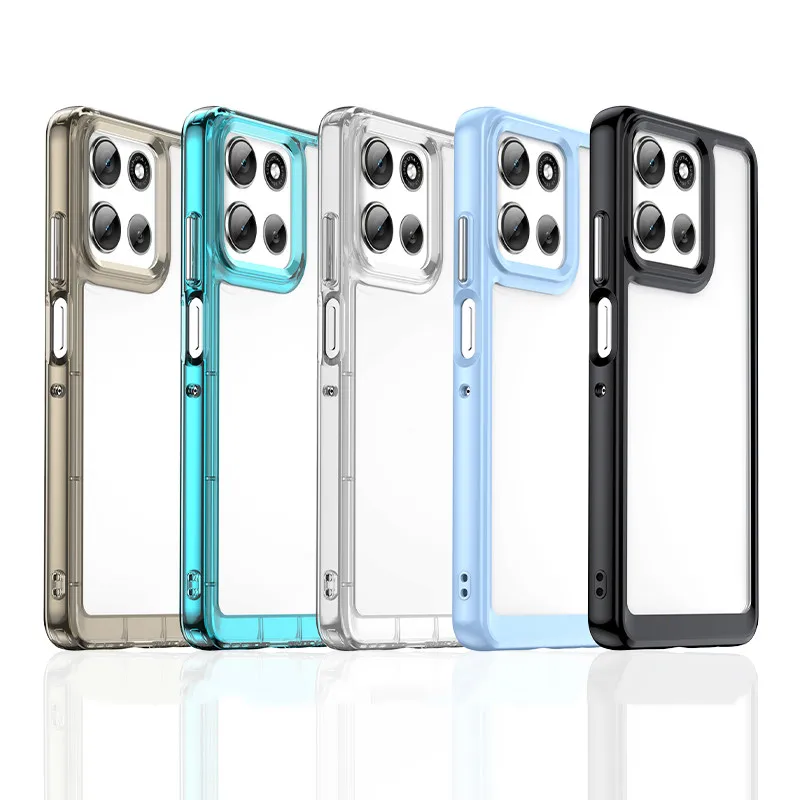 

Чехол для Motorola Moto G56 5G для Moto G66Y G66J G56, чехол 6,72 дюйма, цветной силиконовый прозрачный бампер с мягкими краями для Moto G56