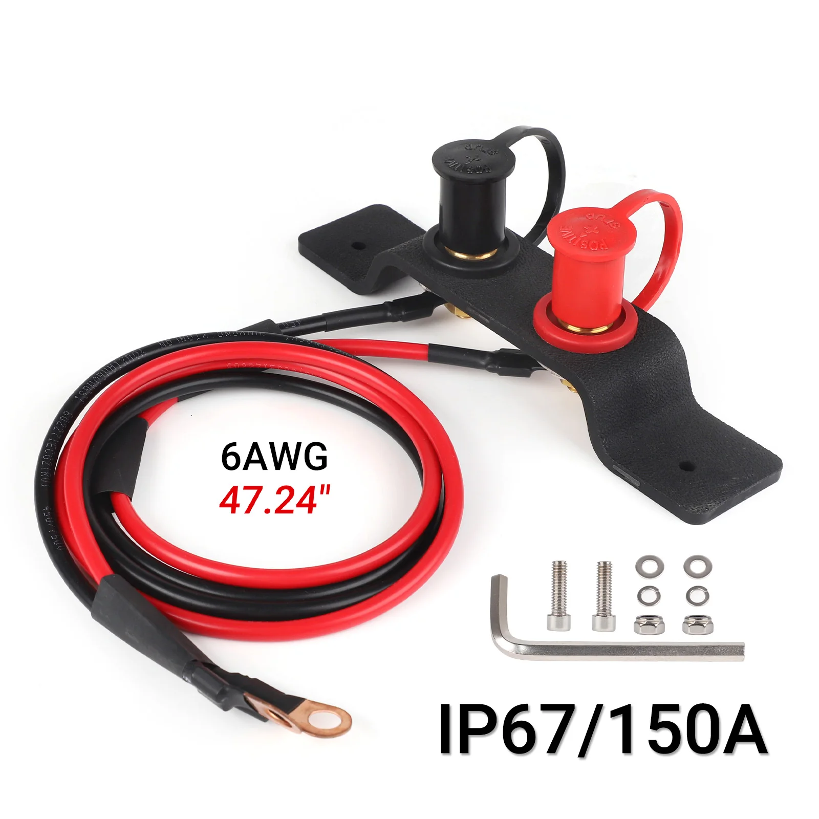 

Remote Battery Terminals Jumper Post Starter Jumpstart Terminals Relocation Kit Battery Chargeing Post for Can AM x3 Lawn Mowers