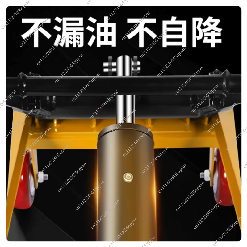 Manual Hydraulic Lifting Platform Cart Mobile Scissor Fork Type Hand Push Small Flat Plate Cart