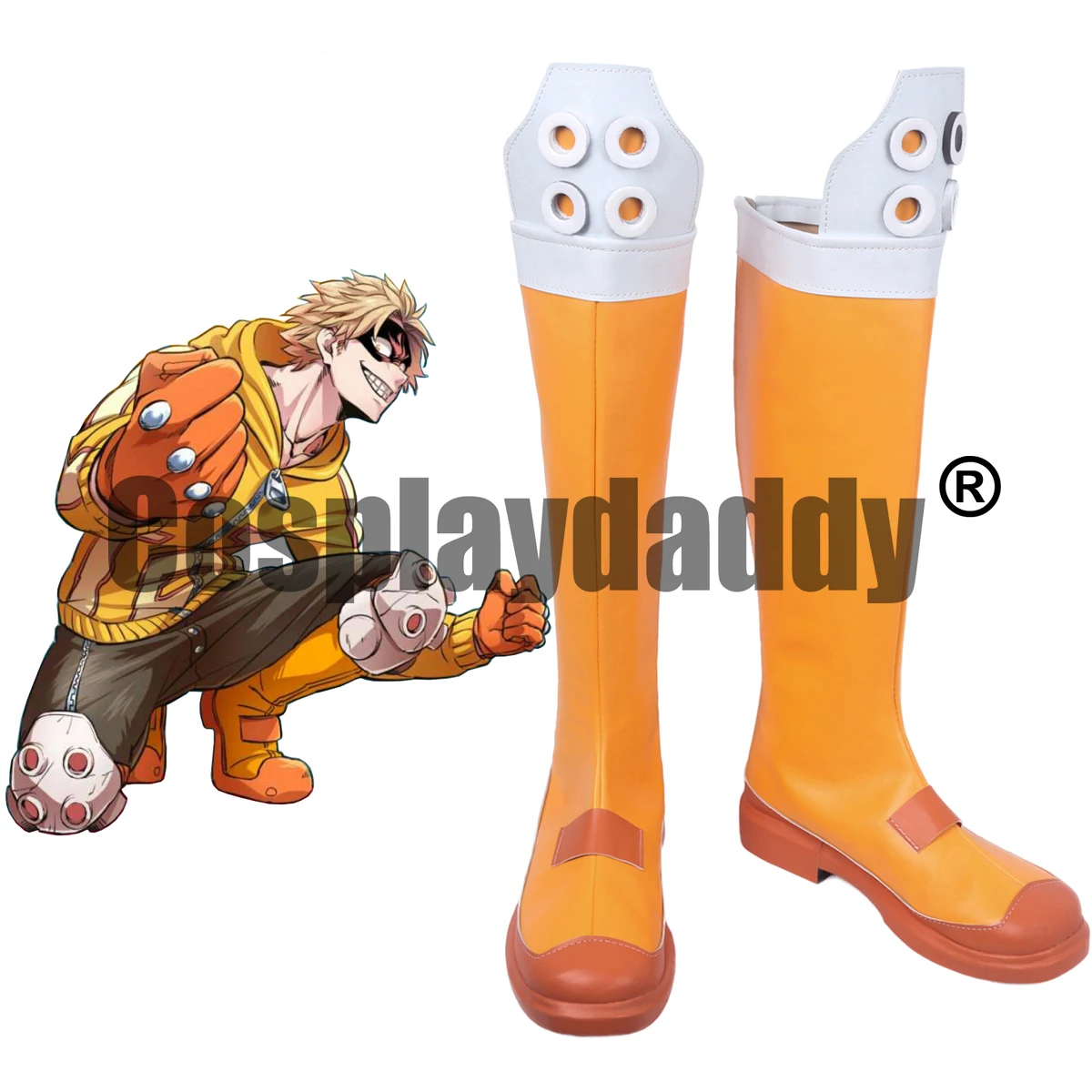 

My Hero Academia Boku no Hero Academia Taishiro Toyomitsu BMI Hero Fat Gum Skinny Form Ver. Cosplay Shoes Boots S008