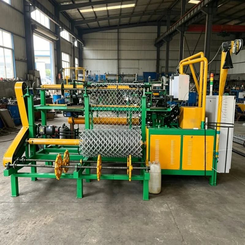 Chain Link Fence Machine Fence Roll Making Equipment Customized for Durable Wire Mesh Output with Clean Output