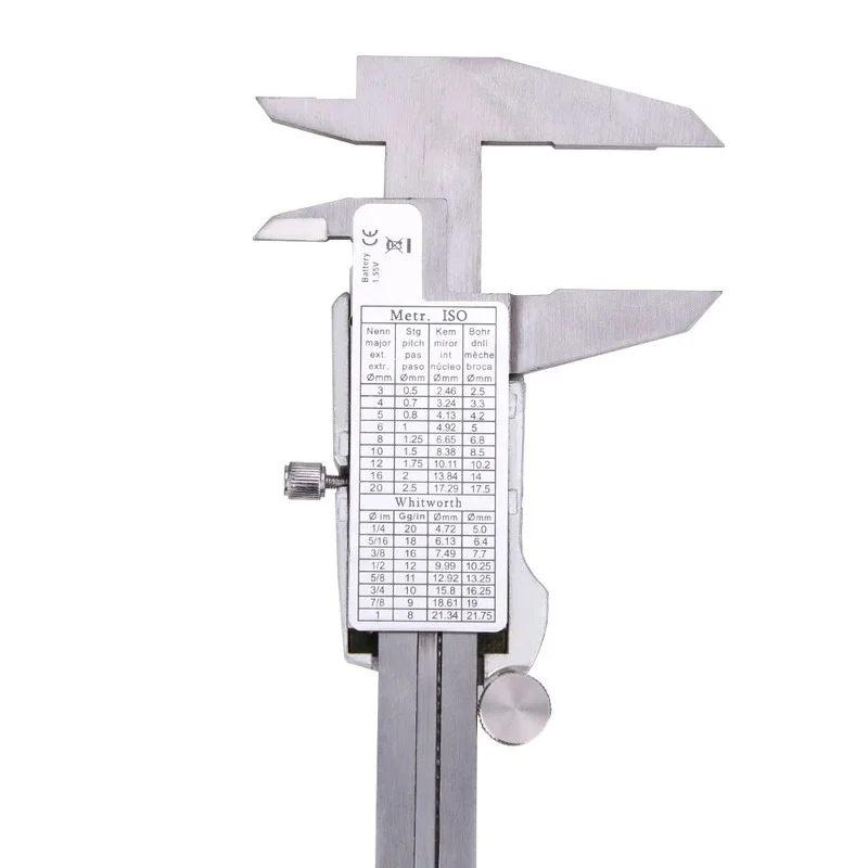 Calibradores Vernier de 150mm, herramienta de medición, calibrador Digital de acero inoxidable, regla Digital de 6 pulgadas, instrumento de medición