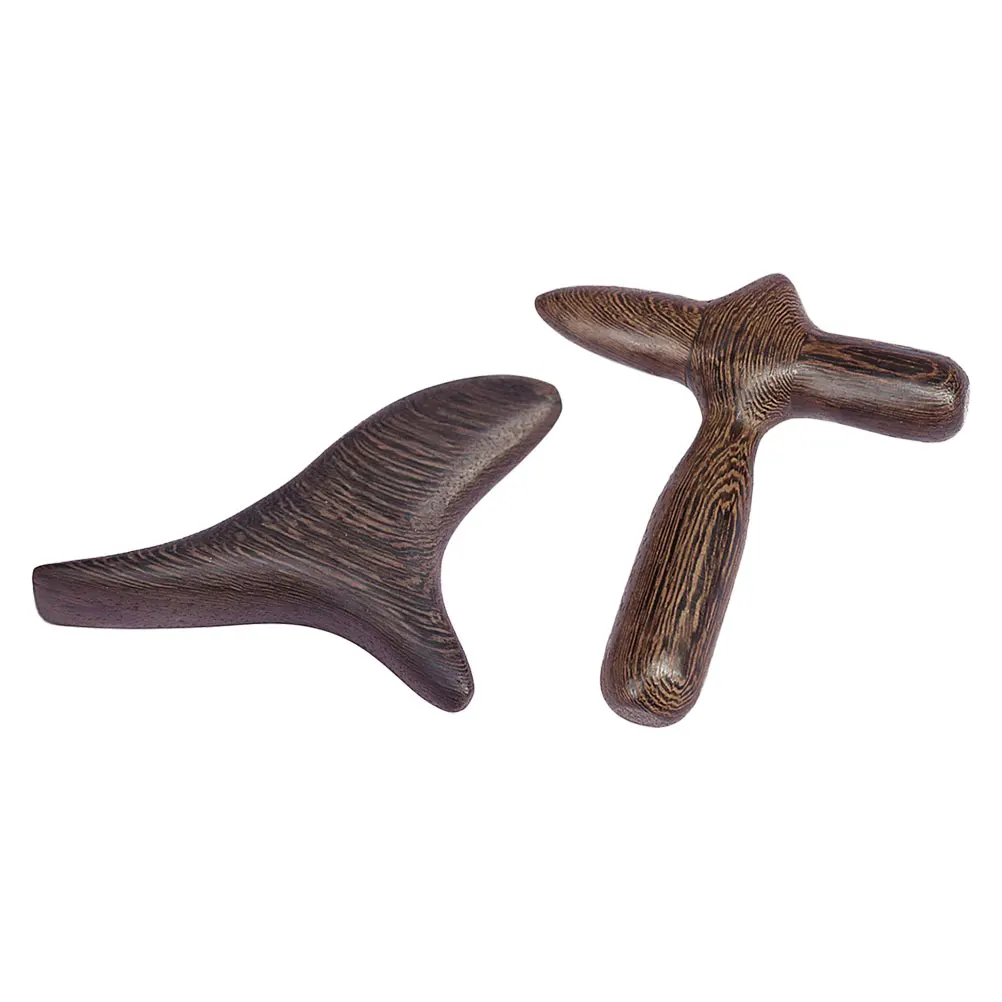 

2pcs Massage Stick Chicken Wood Body Rollers Sturdy Durable Promote Circulation Relieve Pain Acupoint Massagers Household