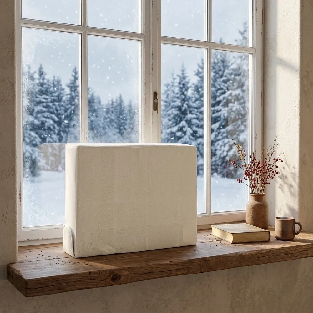 Indoor Air Conditioner Cover Three-Layer Insulation All-Weather Draft Protection Window AC Cover 600D Oxford Fabric