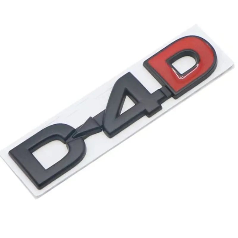 3D Metal D4D Logo Emblem Car Styling D4D Badge posteriore tronco D4D decalcomania D4D Sticker accessori