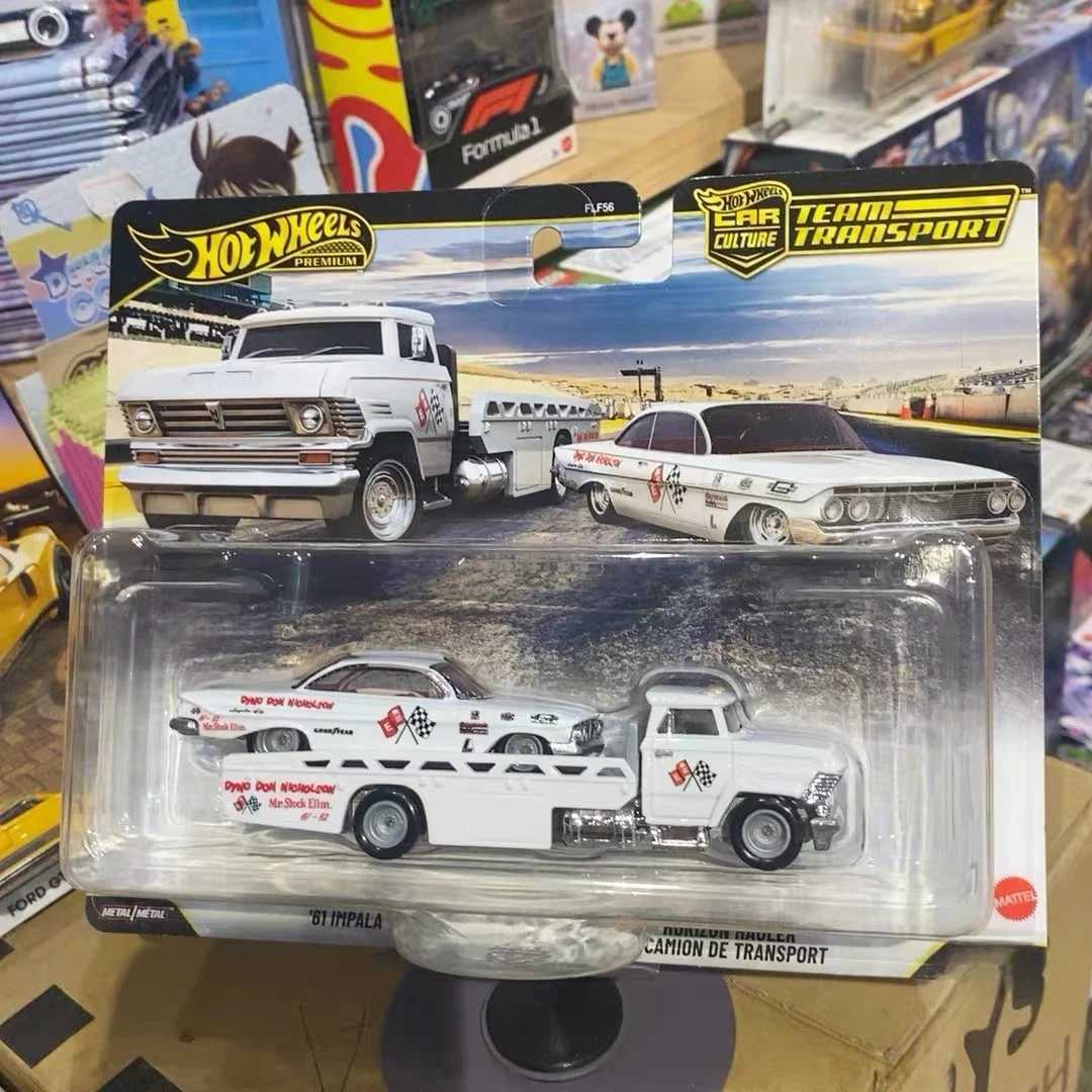 سلسلة نقل فريق العجلات الساخنة 1/64 نموذج سيارة مصنوع من خليط معدني - هدايا لعبة فورد شيفروليه إمبالا تويوتا سوبرا القابلة للجمع