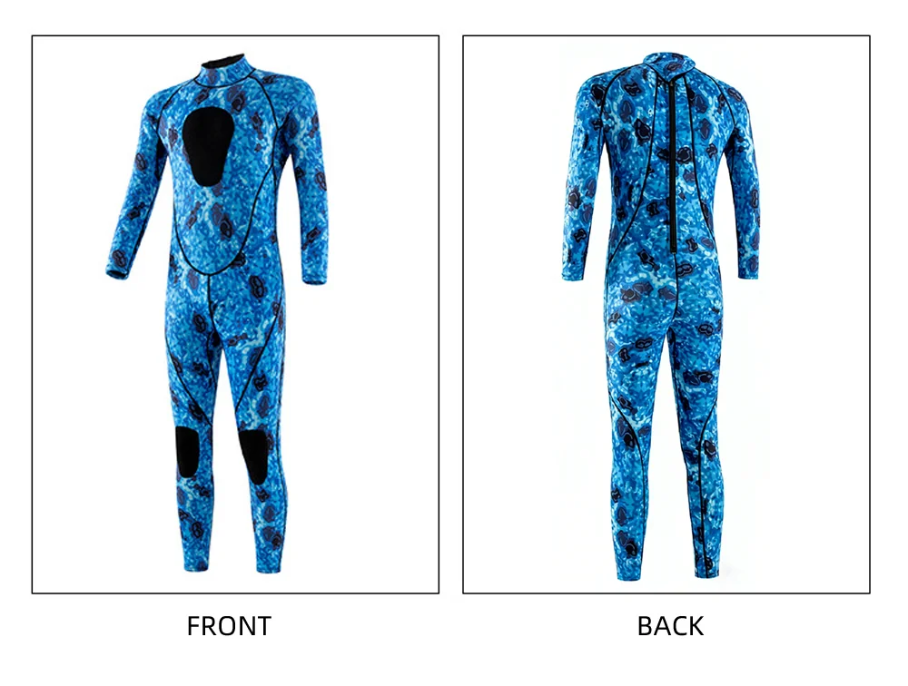 3mm Speerfischen Neoprenanzüge Neoprenanzüge Angeln Tauchen Surfen Schnorcheln Kajakfahren Camouflage Erwachsene Ganzkörper Thermal Warm halten – Detail 11