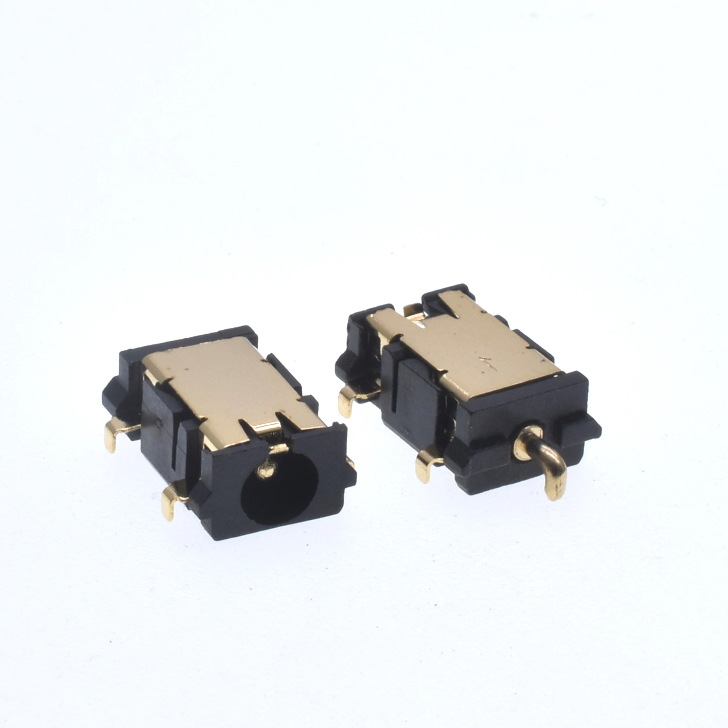 10Pcs ROHS BLACK DC power socket DC-058/361 sink plate 3.5 * 1.3MM gold-plated DC power interface digital accessory DC socket