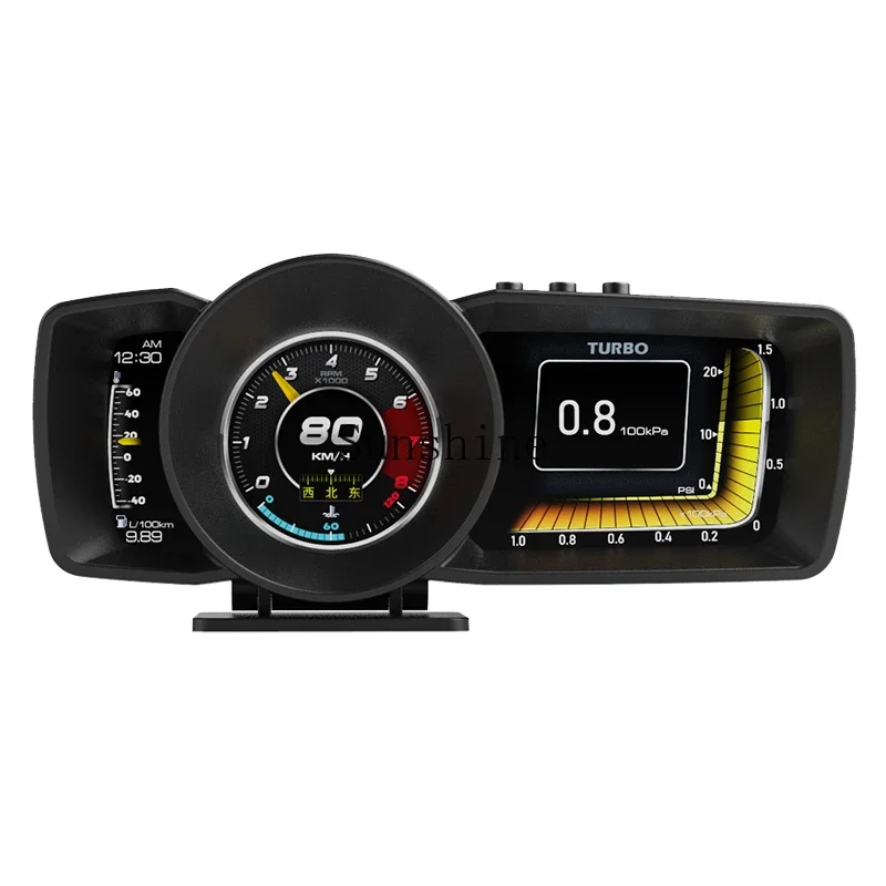 Self-safe level display hud head-up display obd LCD instrument driving computer high definition gps Beidou turbine A600