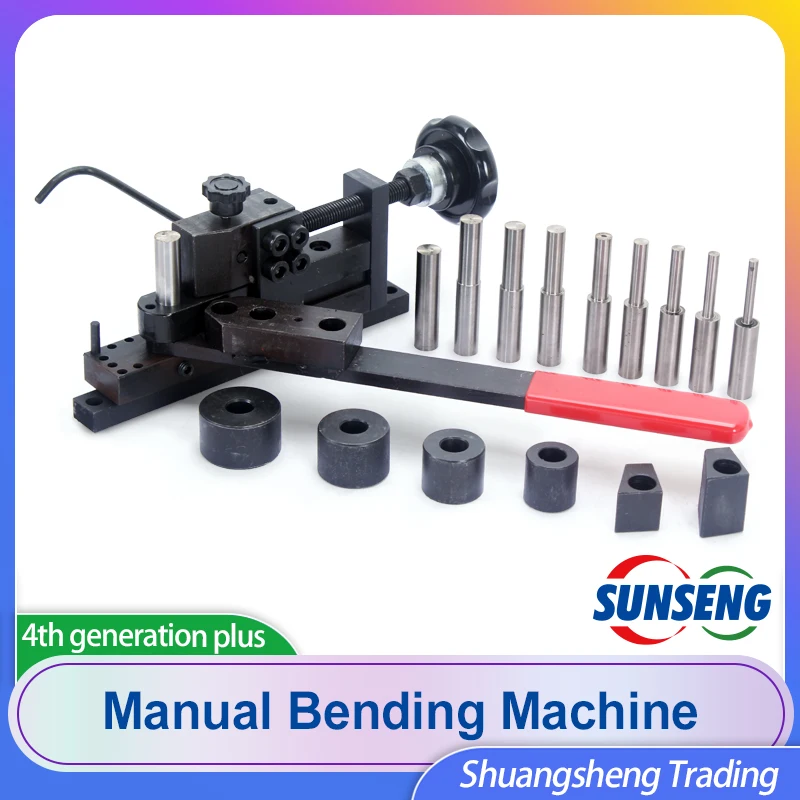 4th PLUS Manual bending machine tool household DIY pipe bending machine is suitable for all kinds of bendable metal materials