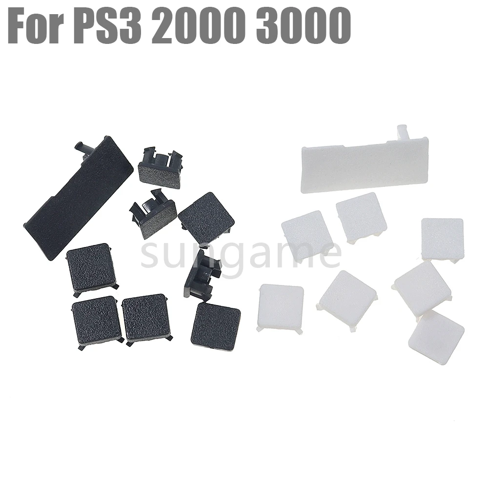 30sets For Playstation 3 PS3 Slim 2000 3000 4000 Rubber Boot Pad Feet Plastic Screw Cover Kit HDD Swivel Door
