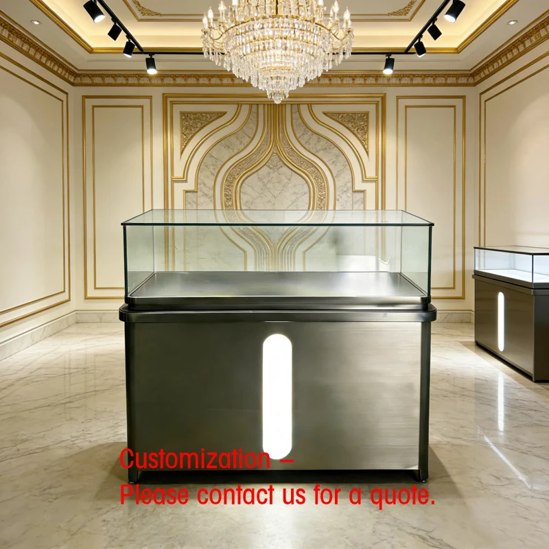 custom.Custom 2026 OEM ODM Watch Glasses Wear Perfume Jewelry Showcases Sale Used Jewelry showcase Led Light Wireless