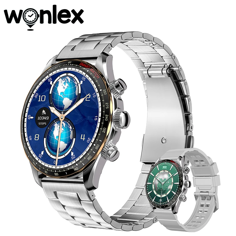 

Wonlex Men smart Watch DW14 1.43 inch AMOLED Waterproof BT Phone Call compass smartWatch for Women Sports Fitness Bracelet