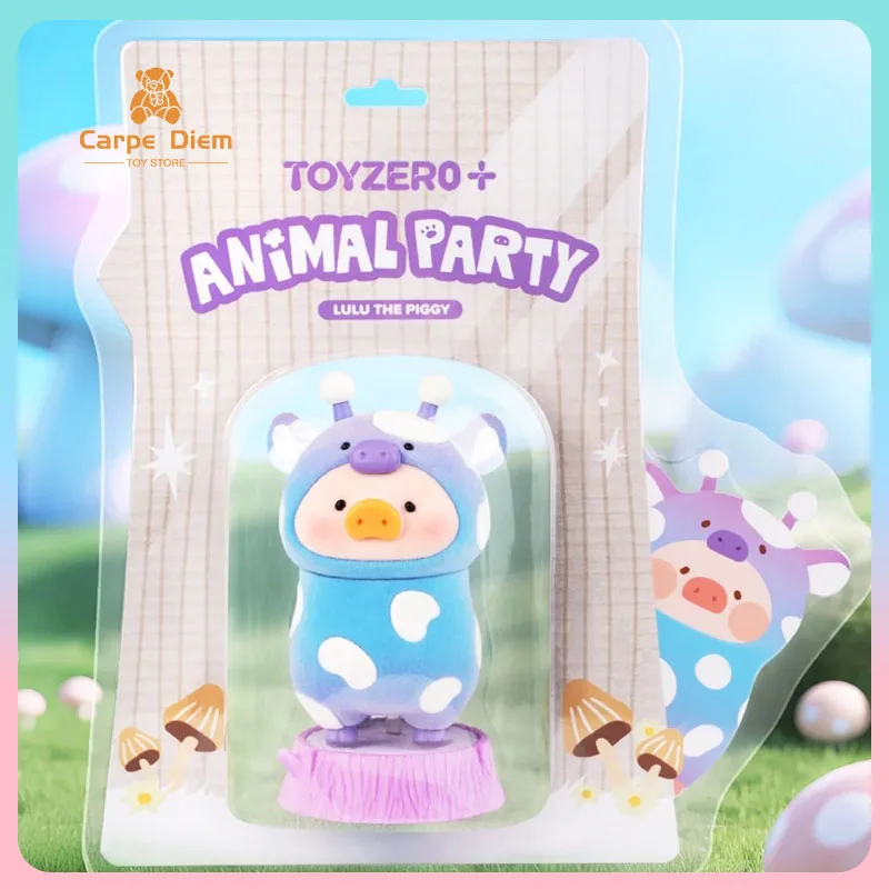 Lulu The Piggy Action Figure Serie di feste di animali Carte da appendere Giraffa Elefante Collezioni Camera Pendenti Alla moda Giocattolo carino Regalo Bambola
