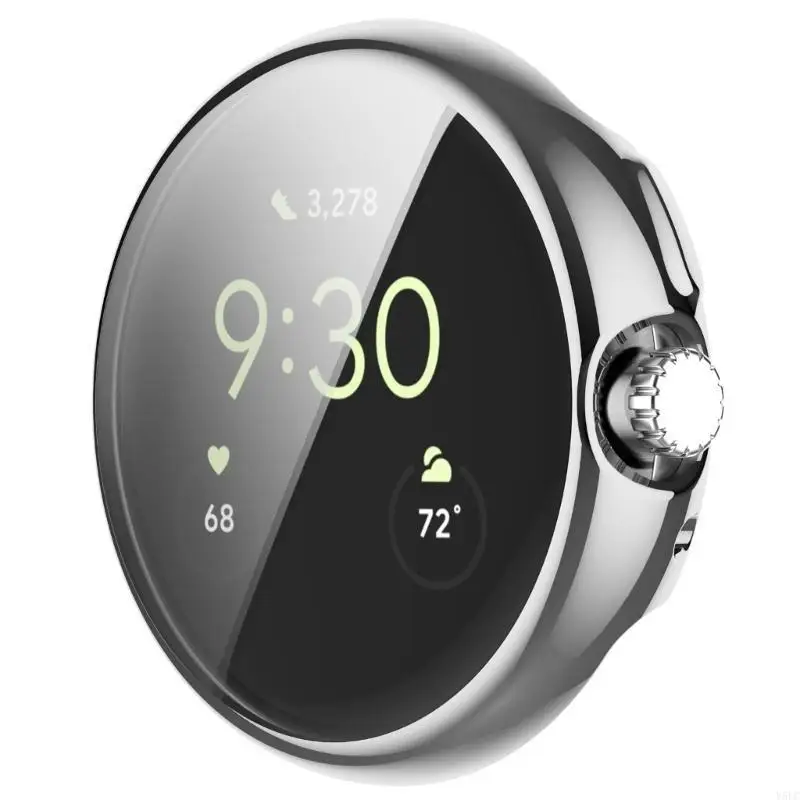 Anti-Scratch Shock-Resean Cover Cover Tpu рукав для Pixel Watch 2 Screen Protector