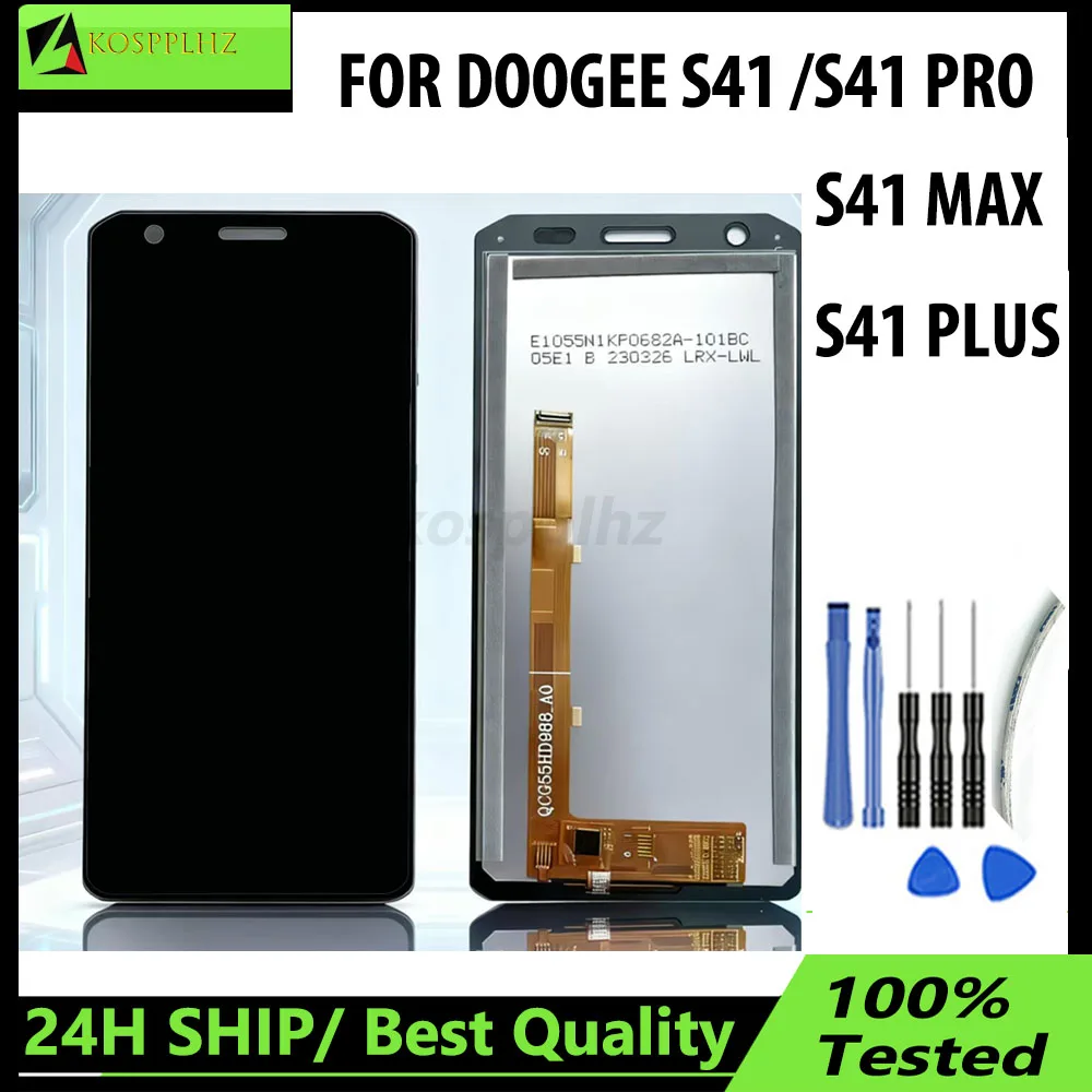 Neu für DOOGEE S41 PRO MAX S 41 PLUS S41T LCD-Display und Touchscreen-Digitizer-Baugruppe, Ersatz-Original-Display LCD + Werkzeug