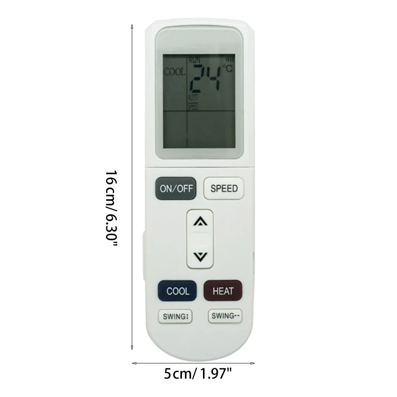 YKR-L/102E Wearproof Air Conditioning Remote Controller with Smooth for Touch Drop Shipping