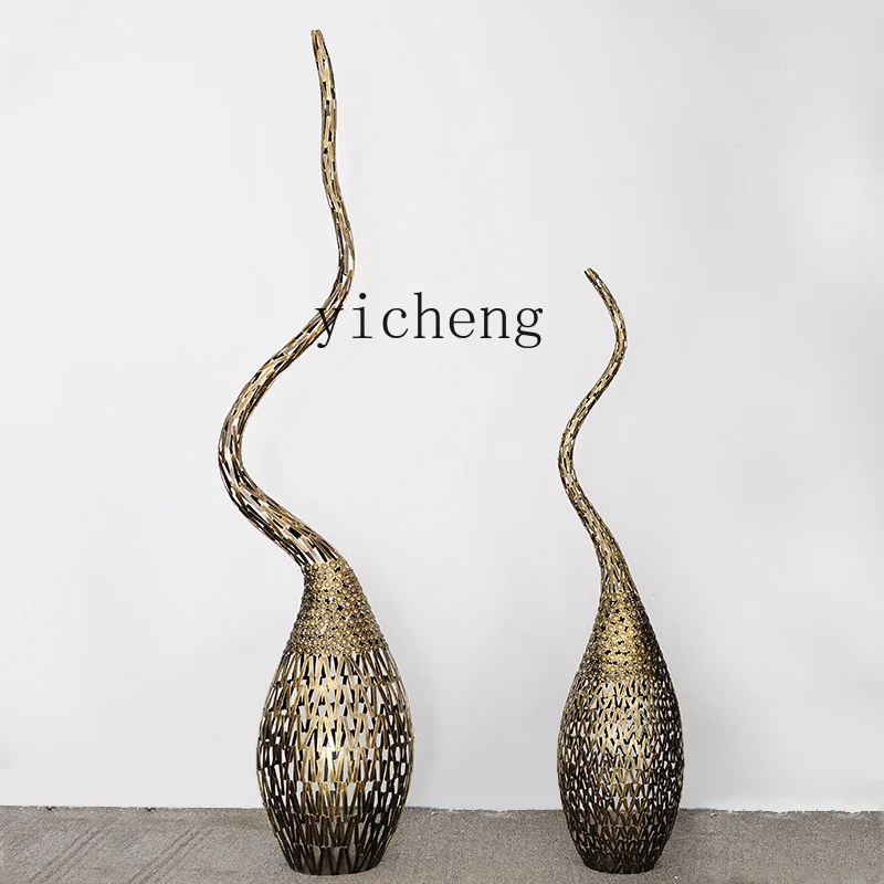 X-28 metal floor abstract sculpture artwork wrought iron ornament creative soft decoration