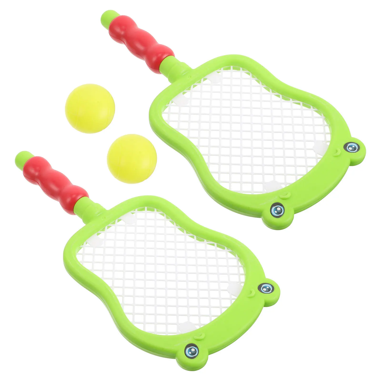

1Set Kids Tennis Racket Set Colorful Plastic Rackets Balls Indoor Outdoor Sports for Children 3-10 Kids Tennis Racket