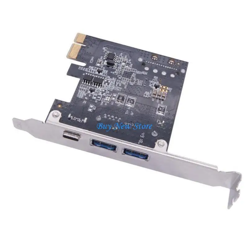

20CE PCIE To USB 3.1 Type C And USB3.0 Expansion Card Fast 10Gbps For Desktop Computer PCIE X16 Adapter Card
