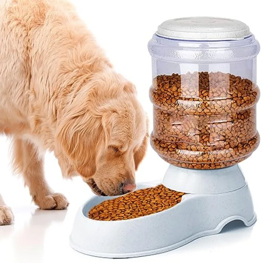 

Automatic Dog Feeders Dog Feeder Dispenser for Large Dogs 3 Gallon Gravity Automatic Dog Cat Feeder Station Dry Food Storage Co