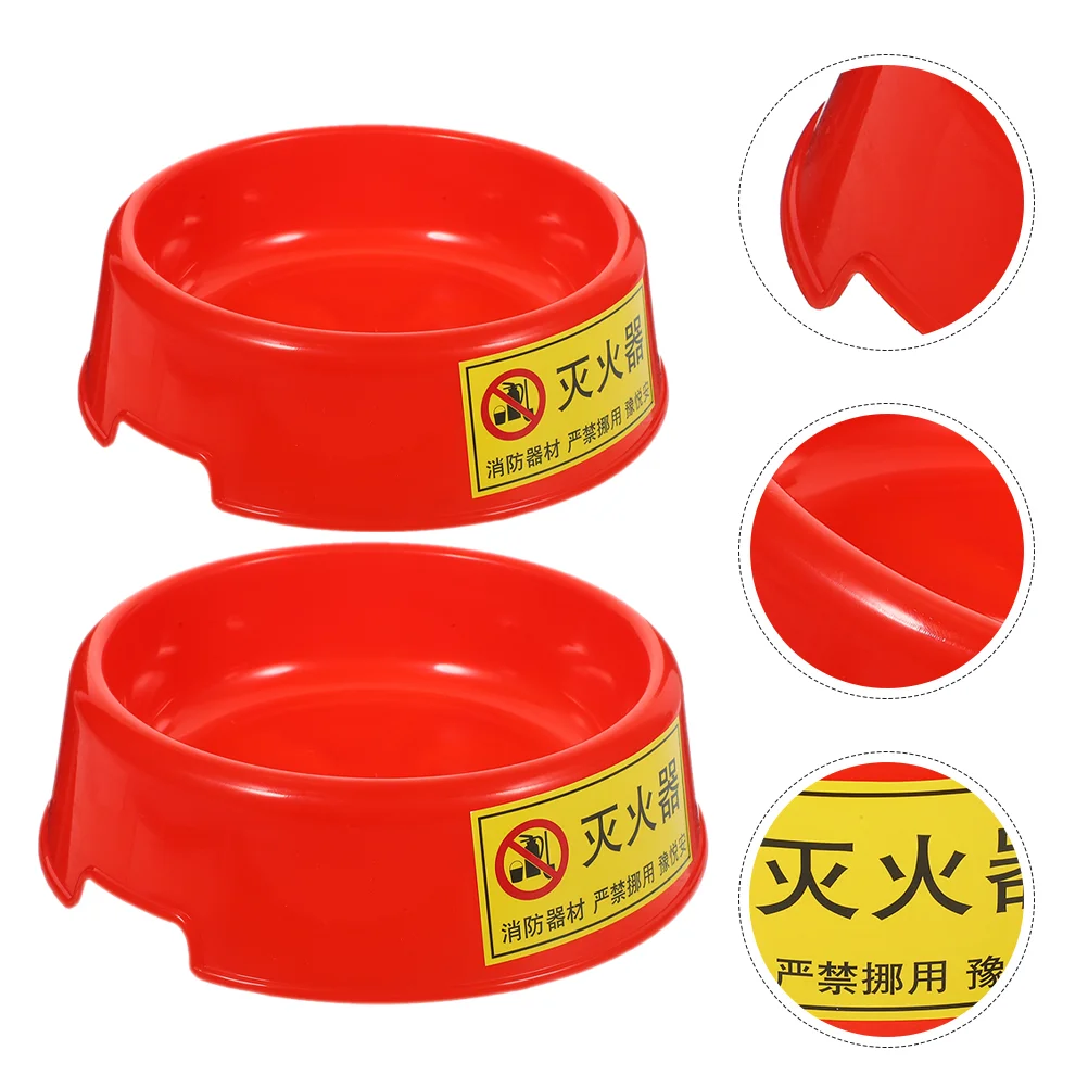 2 Pcs Fire Extinguisher Base Supplies Shine Mounting Kit Holder Bracket for Plastic Stand