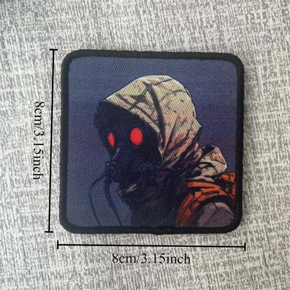 Fast Stalker Live Stalker التصحيح التكتيكي المعنويات شارة مطبوعة هوك وحلقة بقع حقيبة الظهر العسكرية ملصق