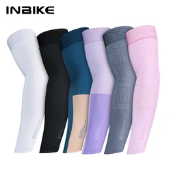 INBIKE Arm Cycling Sleeves Man Bicycle Riding UV Protection Sleeves Sunscreen Arm Cover Ice Silk Arm Cover Bicycle Accessories