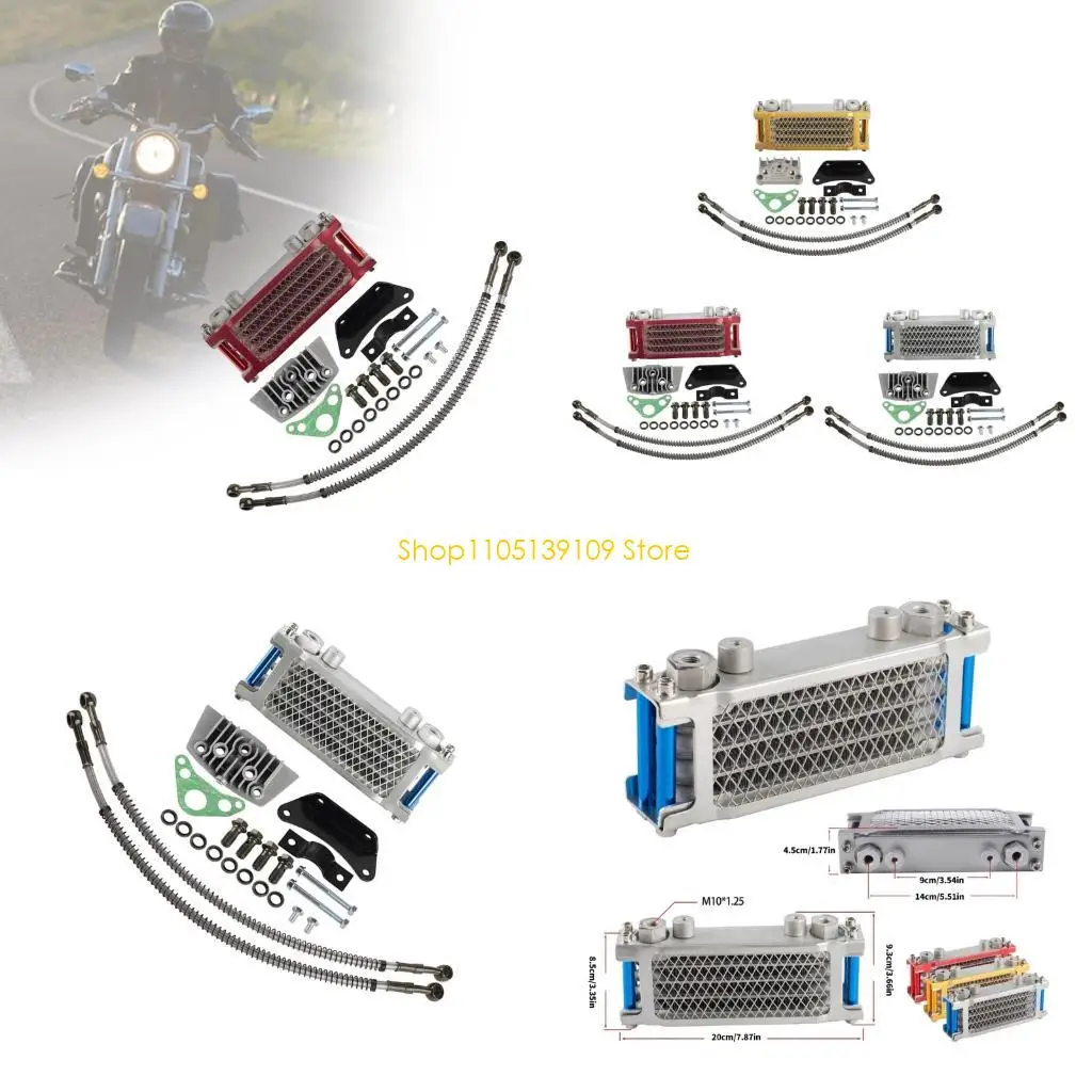 

P5ED Modification Oil Coolers for KLX 70 90 110 125 140CC Dirt Pit Bike Motorcycle Cooling Radiator Easy Installation