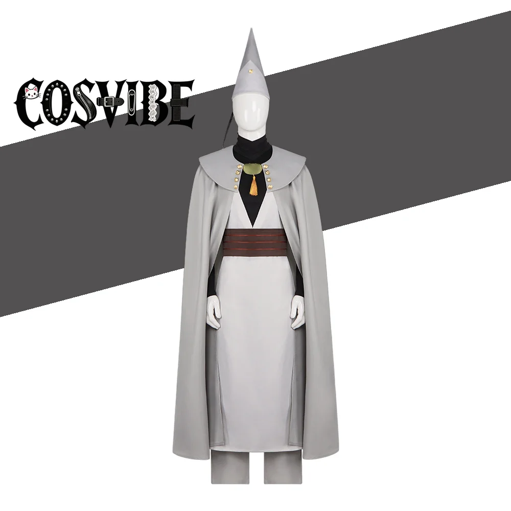 

Anime Expo Wizard Qifrey Cosplay Costume Atelier of Witch Hat Koko's Mentor Qifrey's Magic Uniform Robe Cosplayer Wigs Headgear