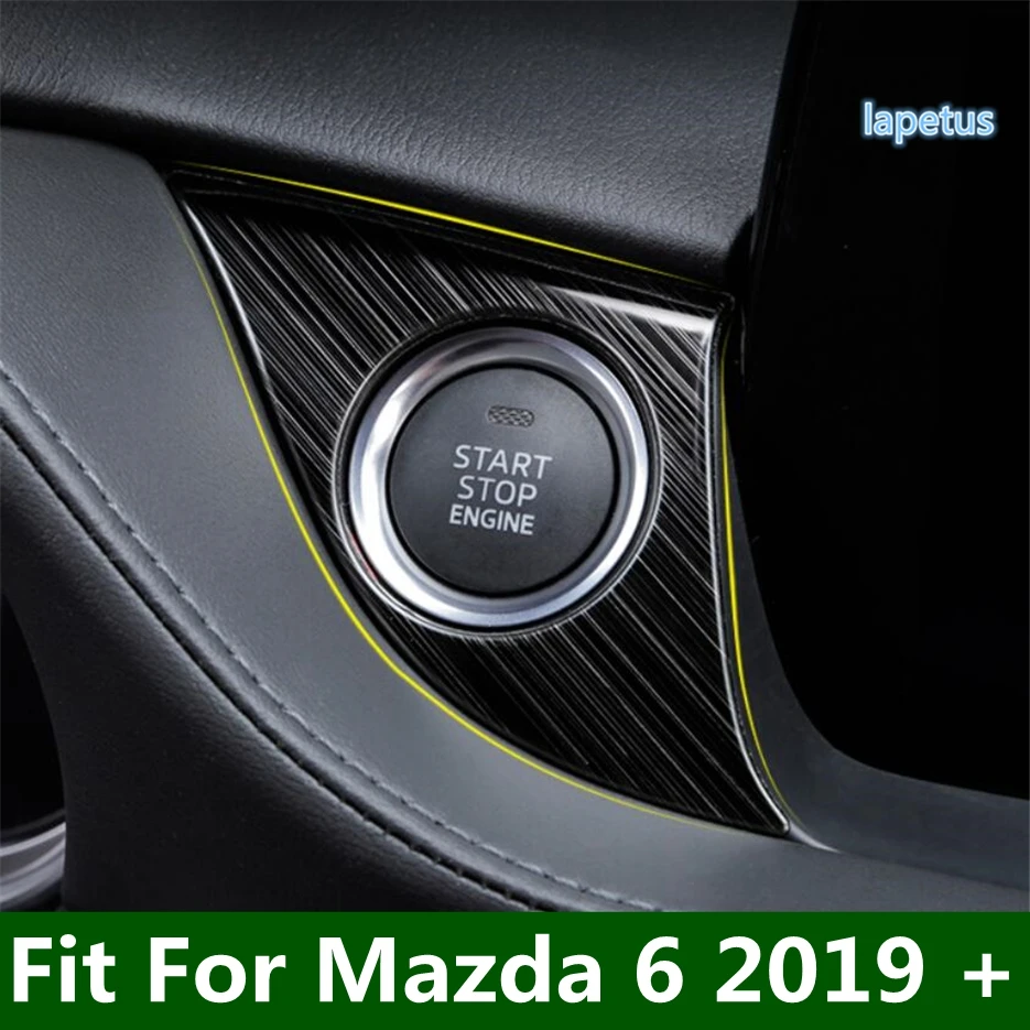 

Stainless Steel Engine Start Stop Push Button Key Hole Steel Decoration Frame Cover Trim For Mazda 6 2019 - 2024 Car Accessories