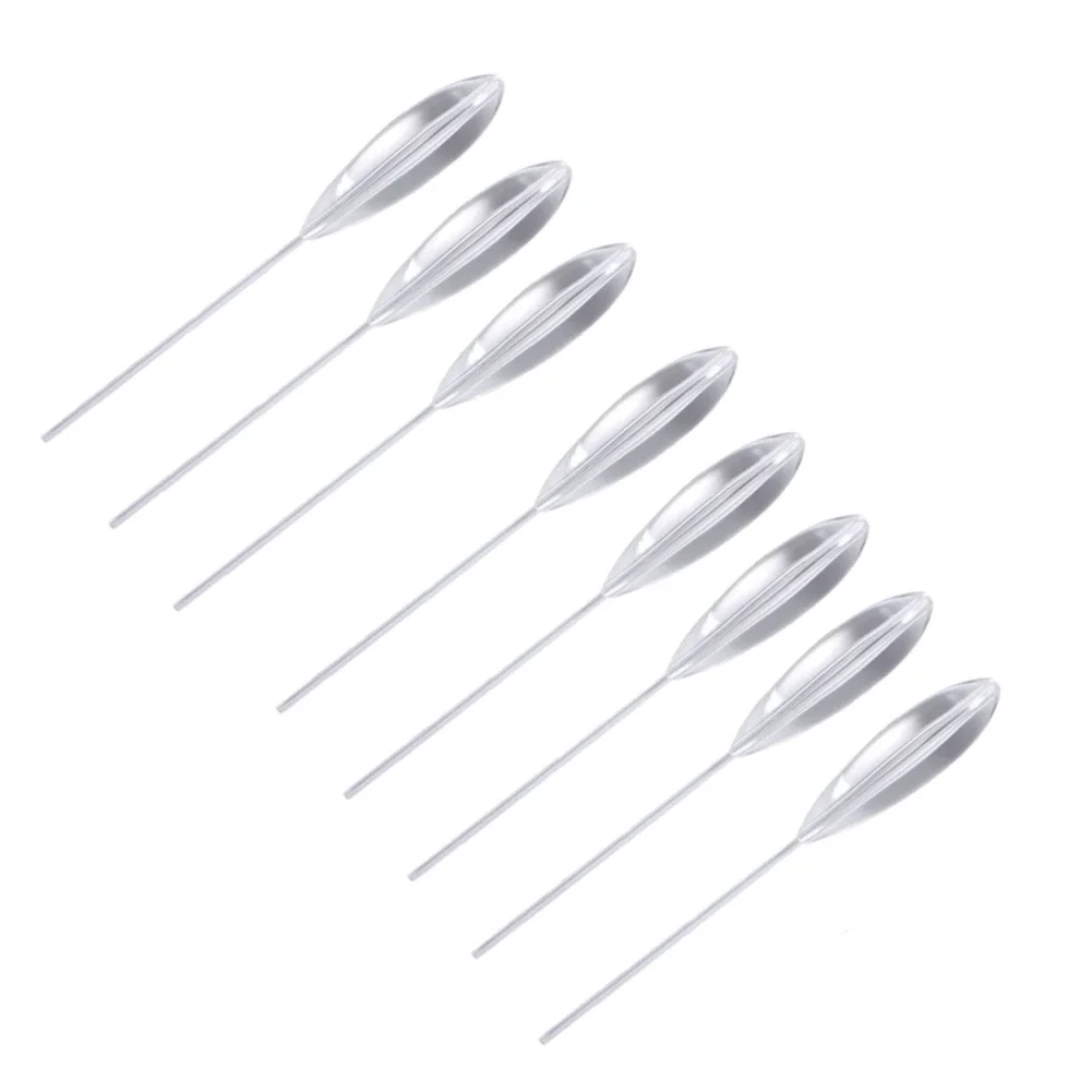 

8pcs 5g/10g/15g/20g For Fly Fishing Floats Fishing Bobbers Clear Plastic Bobbers Fly Fishing Less Visible To Fish Line Feeds