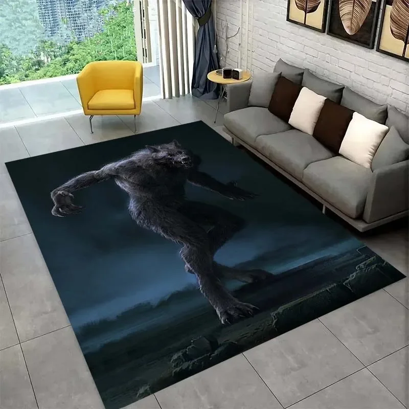 

Werewolf pattern carpet living room bedroom home decor carpet bathroom accessories kitchen balcony non-slip mat exquisite gift