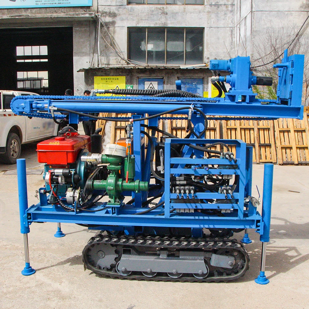 2025 Macchina idraulica dell'impianto di perforazione del pozzo d'acqua 100m-200m Potenza del motore diesel Vendita calda Prezzo di fabbrica per la pompa del nucleo dell'agricoltura