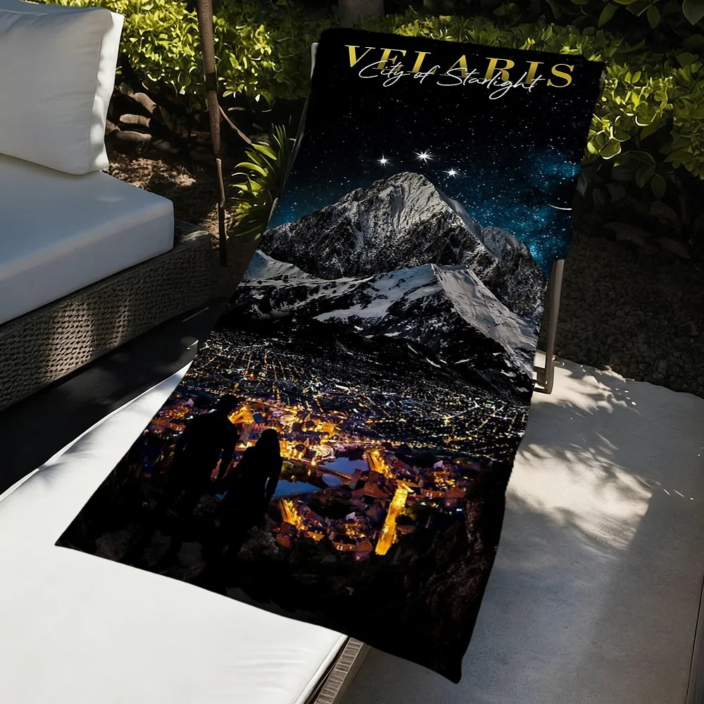 V-ve-laris-s Towel Large Quick-Drying Microfiber soft Beach Towel for Travel Fitness Sauna Bathing Camping