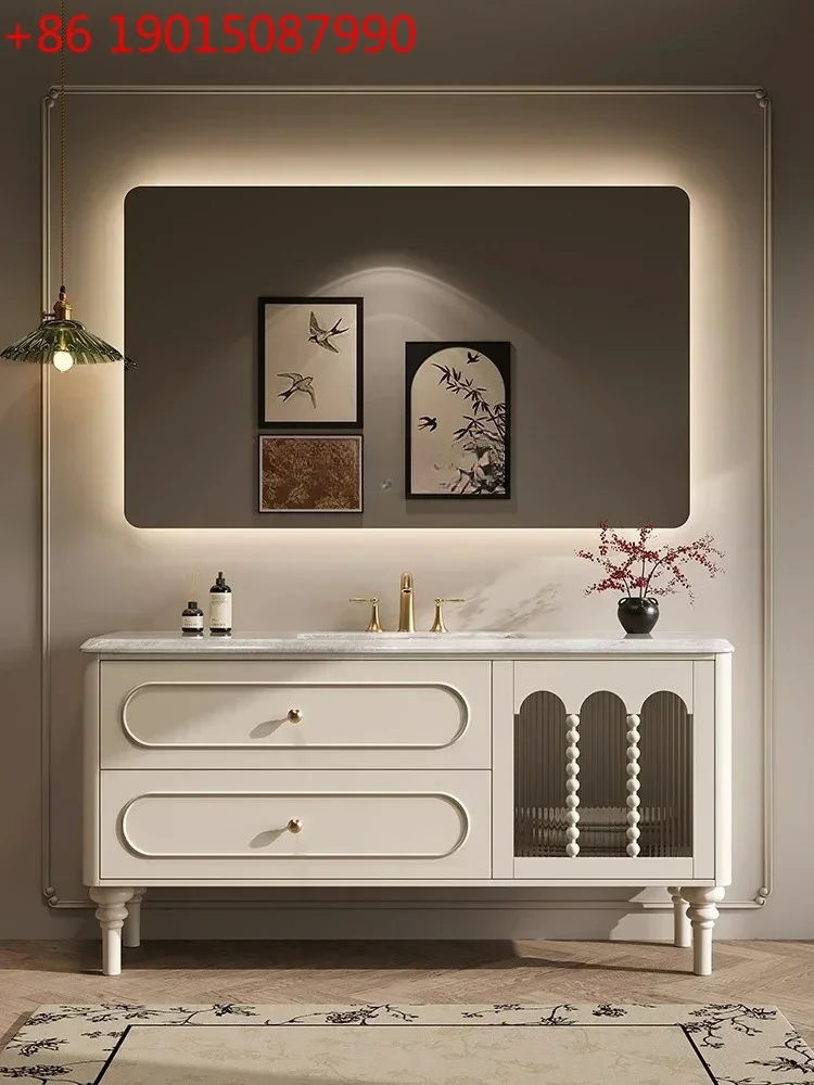 

Тумба для ванной Z.Oak с раковиной, французский ретро-стиль