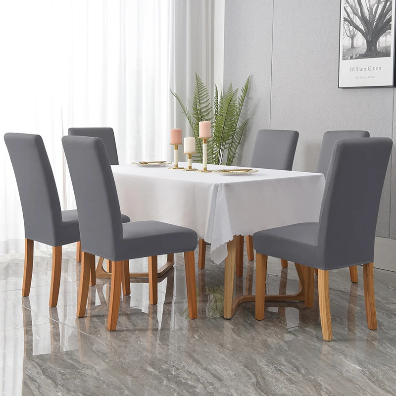 Funda elástica a prueba de salpicaduras para silla, cubierta de asiento ligera y transpirable para oficina, cocina y comedor, no 100% impermeable, 1