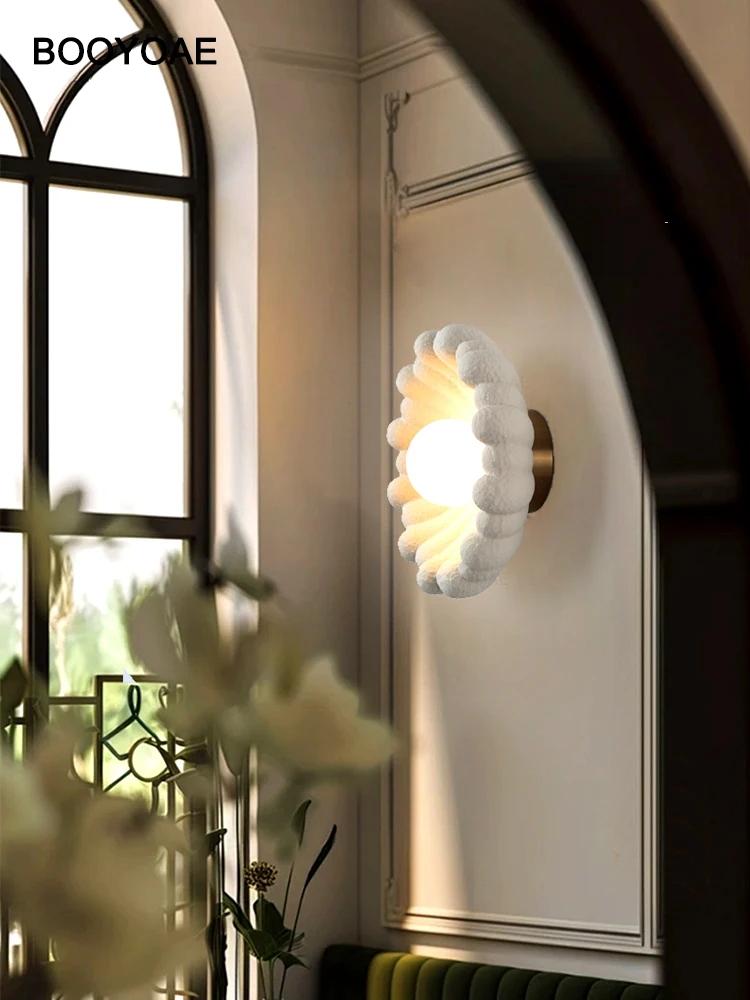 

Indoor wall lamp living room LED porch bedroom lamp home decoration lighting modern resin glass corridor bedside lamp wall light