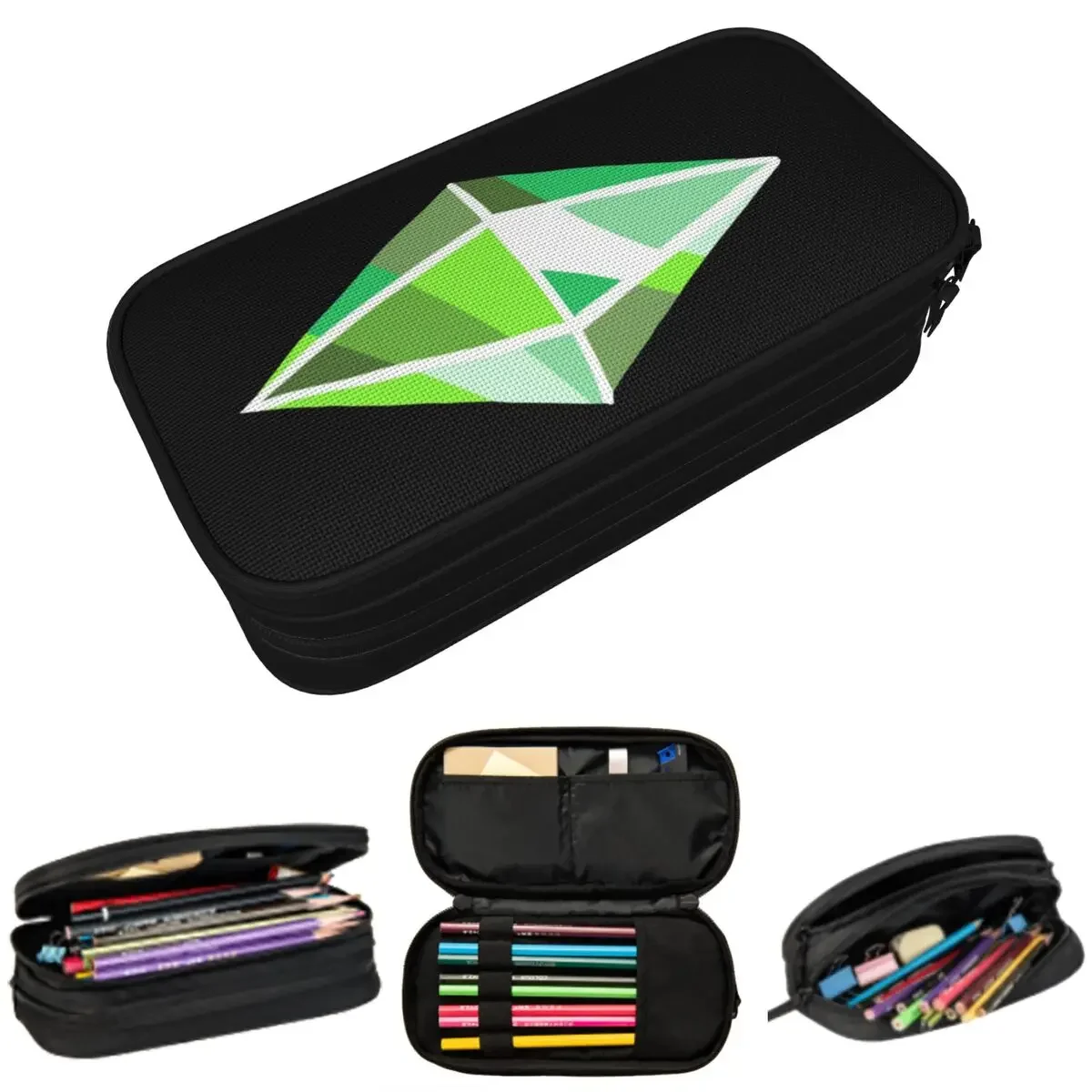 

Sims 4 Plumbob Throw Blanket21 Pencil Cases Large Capacity Pen Bags Pen Box Pencil Pouch For Boys Girls Students School Office