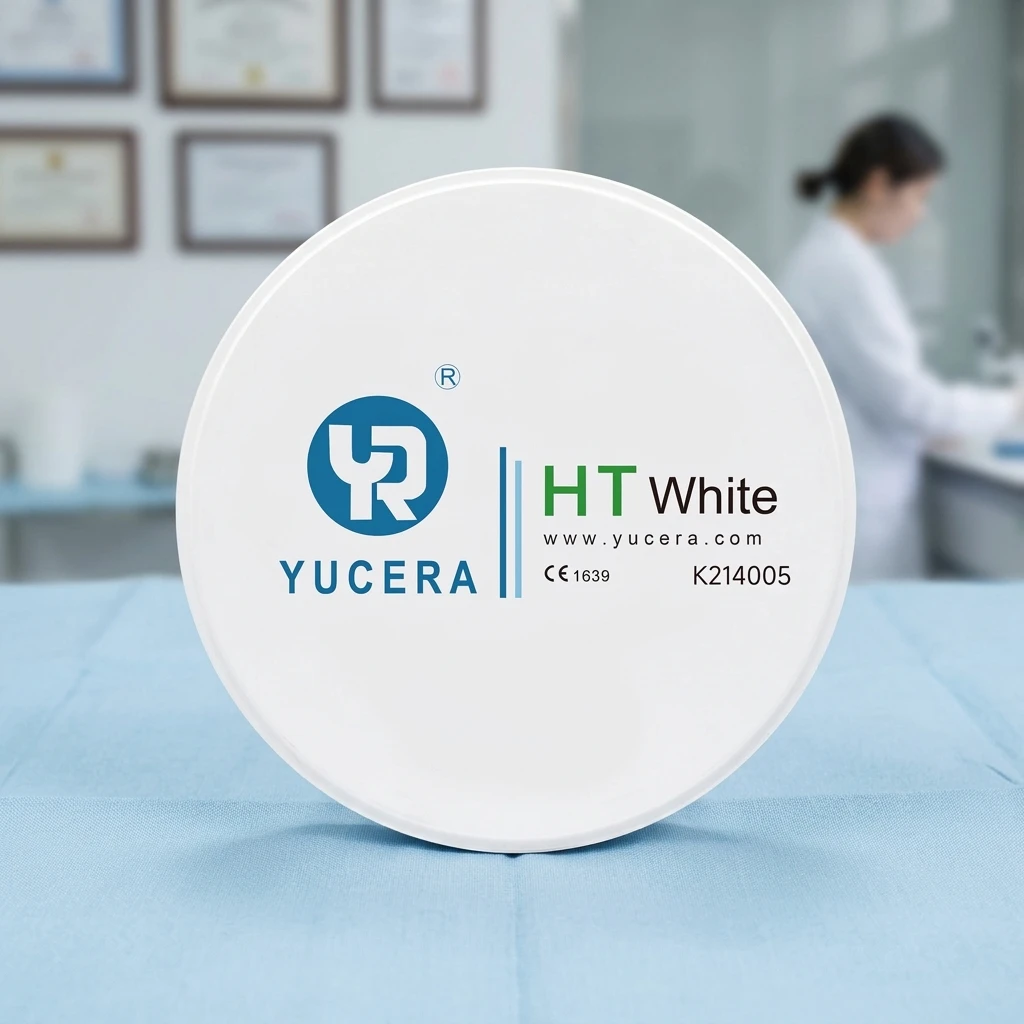 YUCERA HT White Zirconia Blank Shades Available High Translucency for Dental Lab Long Span Bridge Production