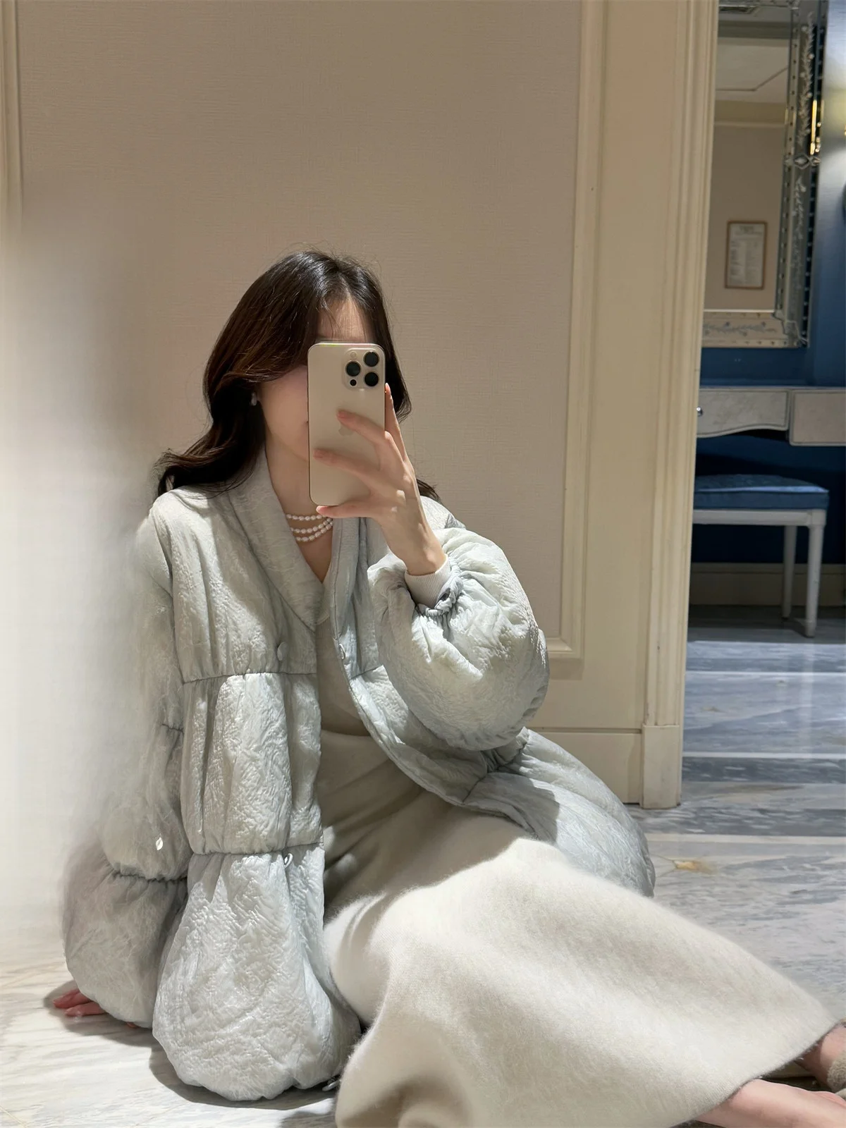 

Новая куртка Iceollo в китайском стиле, ультра-красивая, 90% белый пух, женская зимняя свободная теплая индивидуальная верхняя одежда