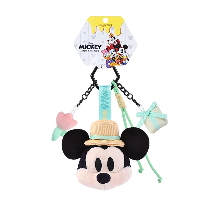 Klassische Anime kleine Anhänger Plüsch Schlüsselanhänger Mickey Mouse Puppen Kuscheltiere Weihnachtsgeburtstagsgeschenke für Kinder – Detail 8