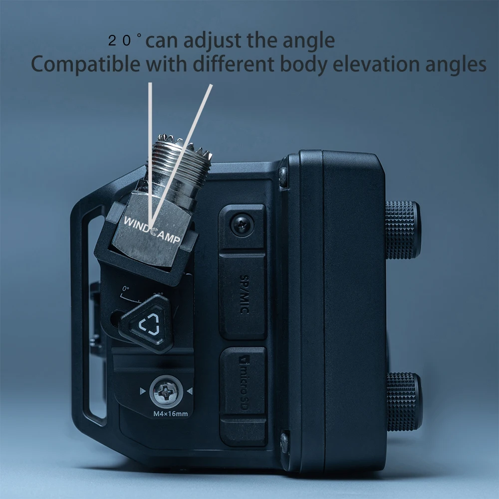 WINDCAMP RC-2 CNC سبائك الألومنيوم هوائي قوس وحالة حمل قفص ل 705 IC-705 هام راديو الموجات القصيرة ل ARK-705 درع