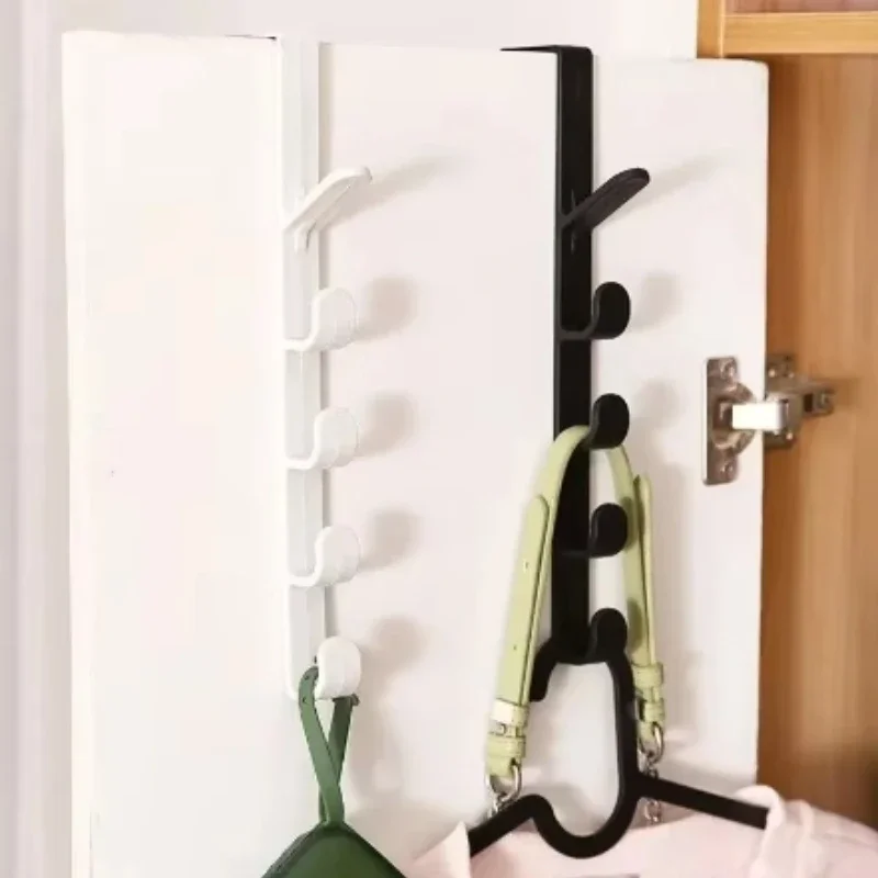 Multifunctional Creative 5 Hooks Portable Wardrobe Coat Hook Kitchen Bathroom Behind The Door Towel Hanger Storage Hooks