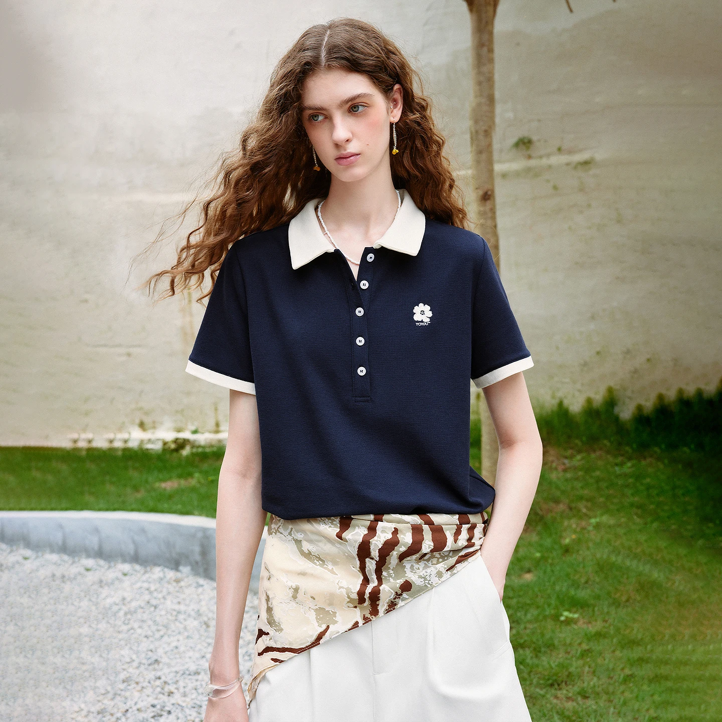 TOYOUTH Women T-shirts 2026 Su - Polo Shirt Pique recension och pris